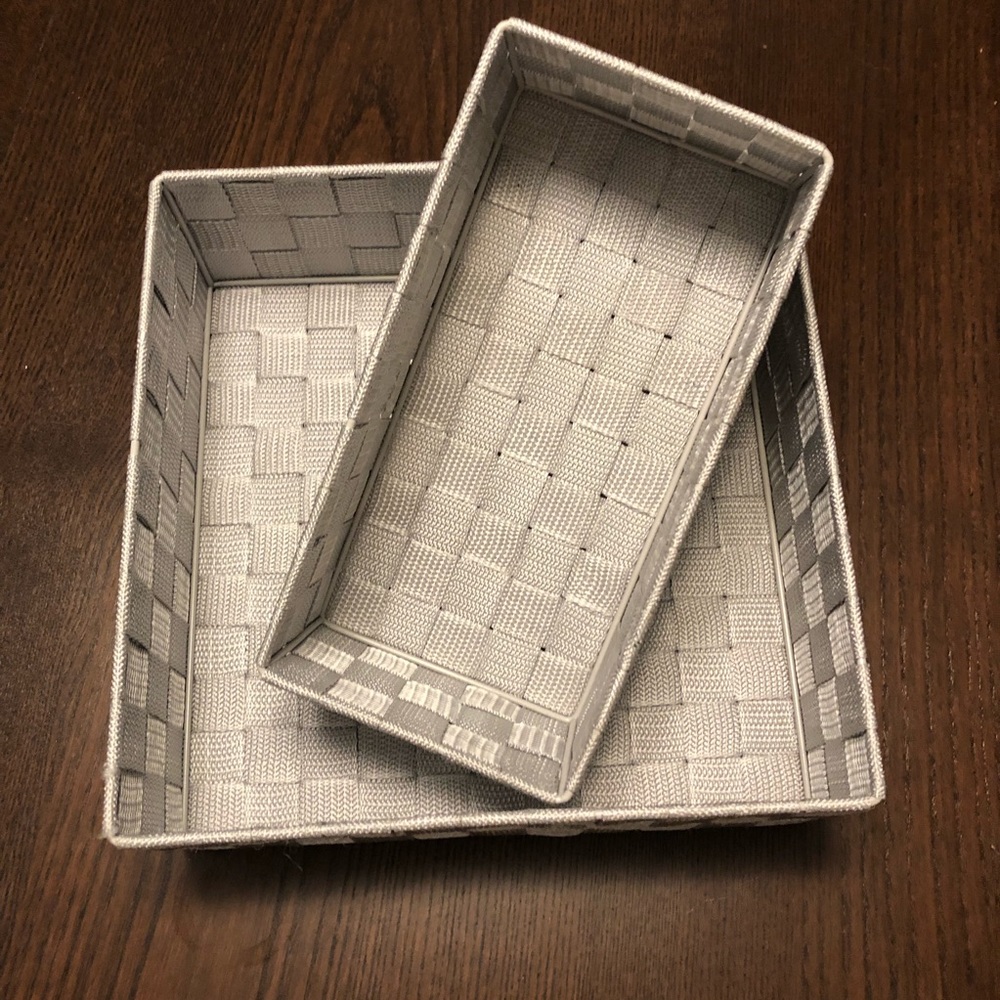 2 matching drawer organizers